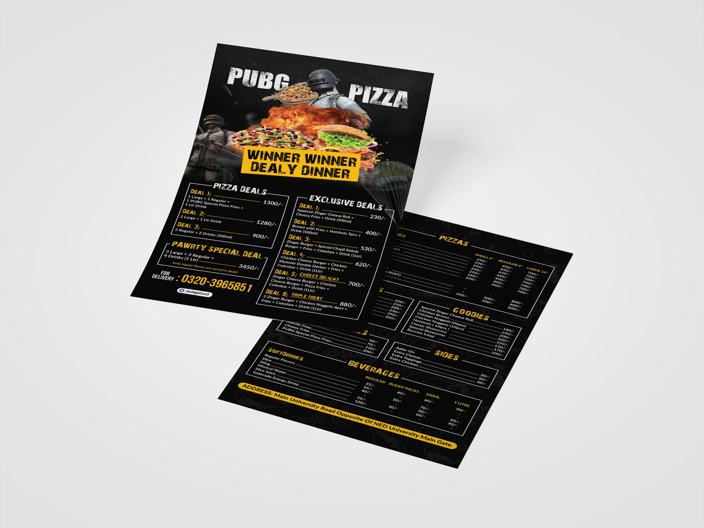 Modern double vertical flyer design sample in Ottawa