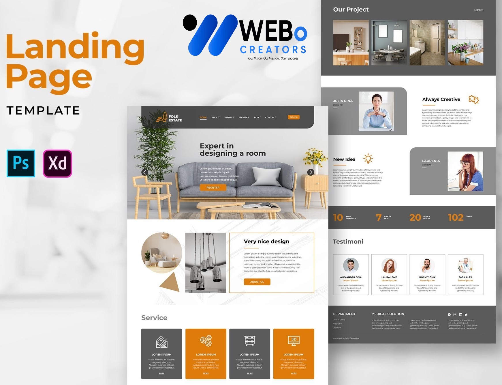 Creative Landing Page Designs, Themes, Graphic Elements for Ottawa Businesses 2026