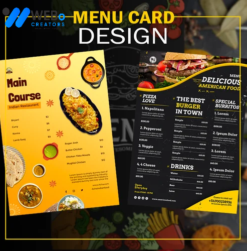Restaurant digital menu board Ottawa menu printing services online food menu design 2026